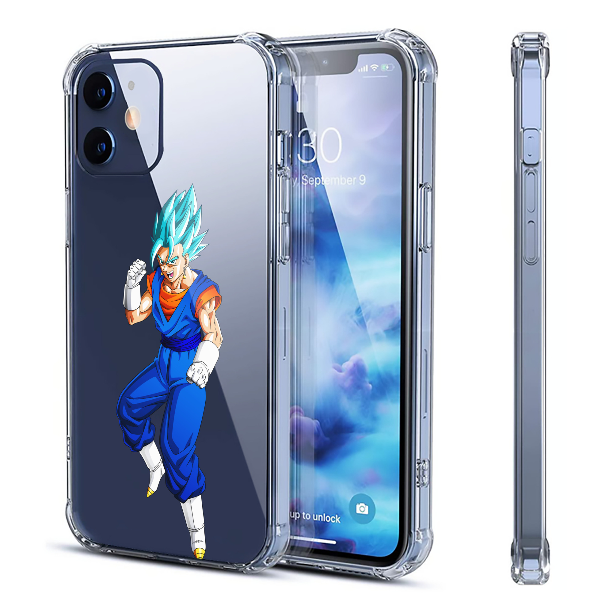 （画像用） ドラゴンボール ベジット DRAGON BALL Vegetto 【iPhone 12シリーズ対応】透明スマホケース（クリアソフトケース）